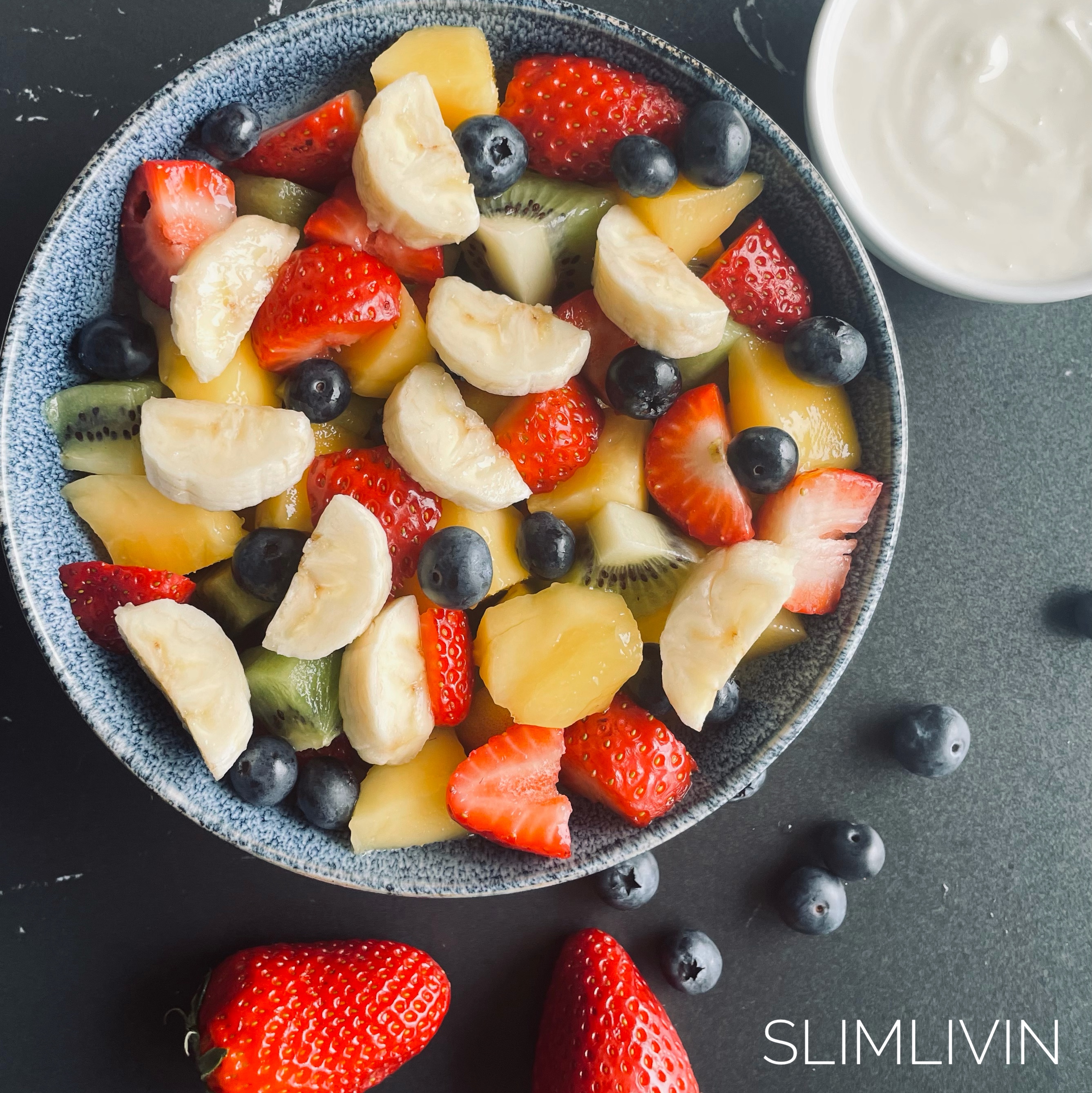 Fruit salad in a bowl