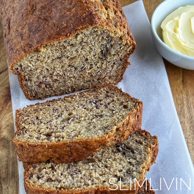 Sliced Banana Bread- Healthy recipe for breakfast